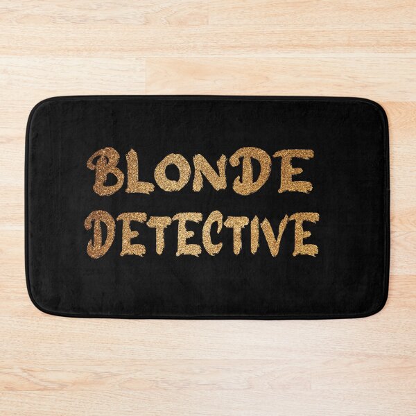 Item preview, Blonde Detective. Glittery Print. Housewives Sarcastic Humor designed and sold by luvmhykdesigns.
