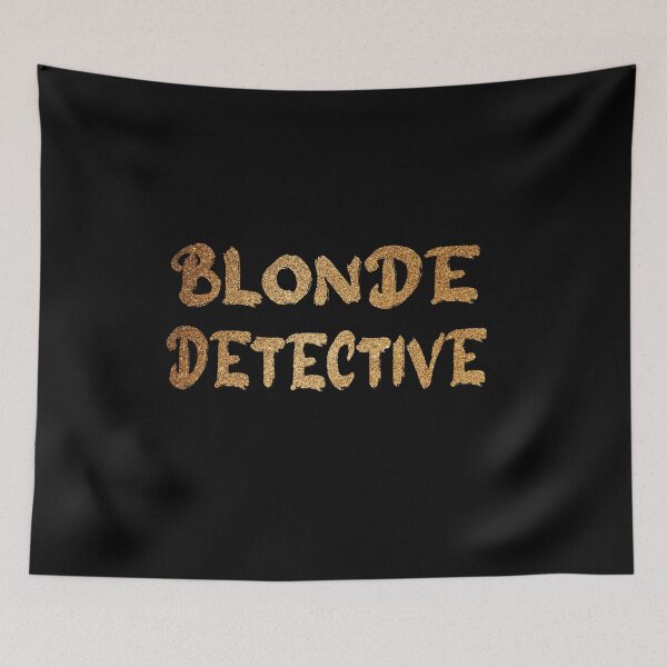Item preview, Blonde Detective. Glittery Print. Housewives Sarcastic Humor designed and sold by luvmhykdesigns.