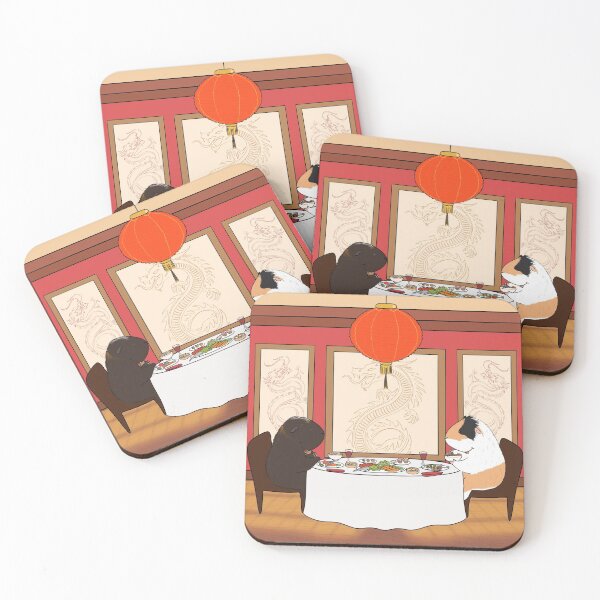 Item preview, Two piggies at Chinese restaurant  designed and sold by mondesign26.
