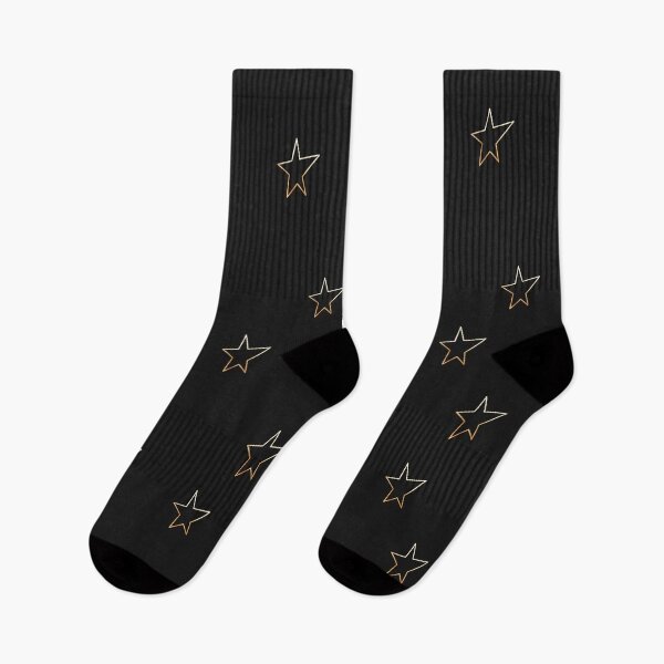 Item preview, Gold Star Outlines in Dark Grey/Black Sky designed and sold by ShaunSandhu.