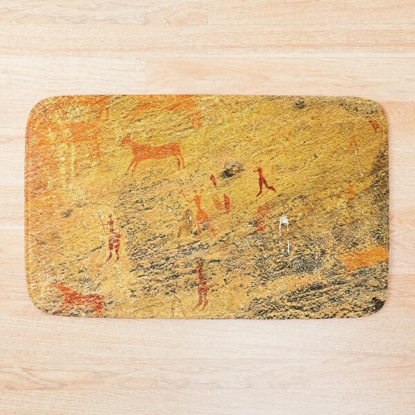 Item preview, Rock Art African Prehistoric Painting People Hunting designed and sold by worldways.