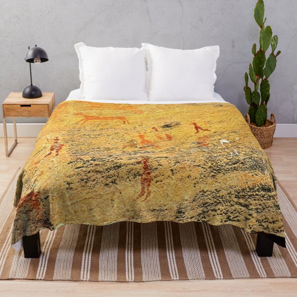 Item preview, Rock Art African Prehistoric Painting People Hunting designed and sold by worldways.