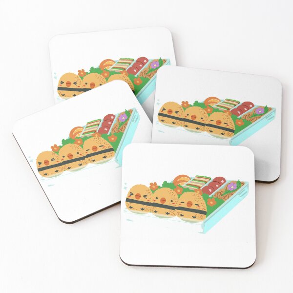 Item preview, Kawaii Bento -- Cute Bento Box -- Cute Chickens designed and sold by Alice Cheng.