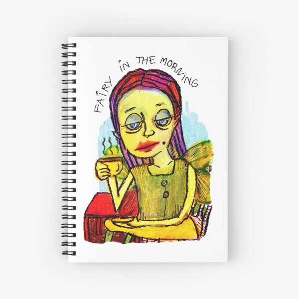 Coffee Fairy Spiral Notebook