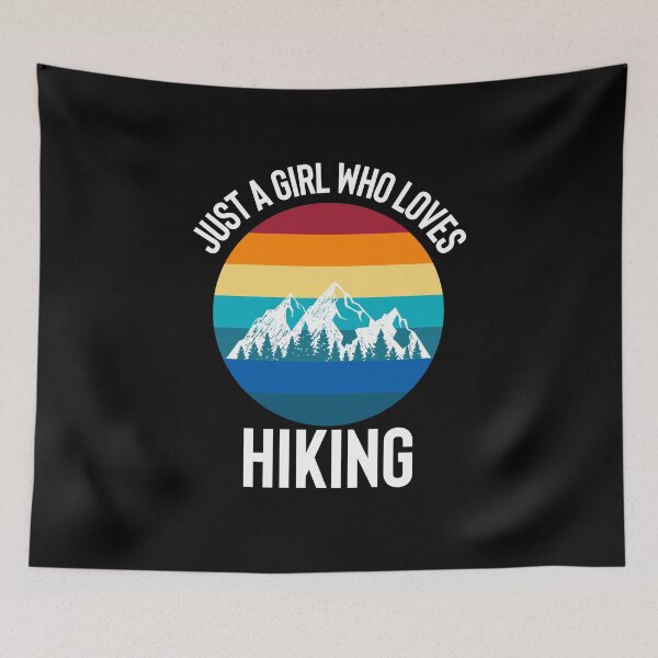 Item preview, Just A Girl Who Loves Hiking designed and sold by Style2Vie.