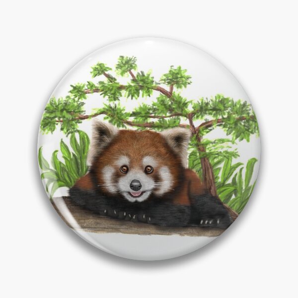 Item preview, Cute Cartoon Red Panda Digital Painting designed and sold by wasootch.