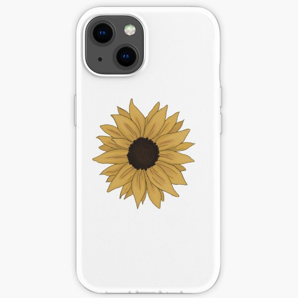 a tiny and ligth sunflower iPhone Soft Case