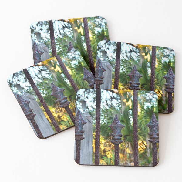 Item preview, Puerta del cementerio de DuBignon Jekyll Island Georgia designed and sold by LisaWootenPhoto.