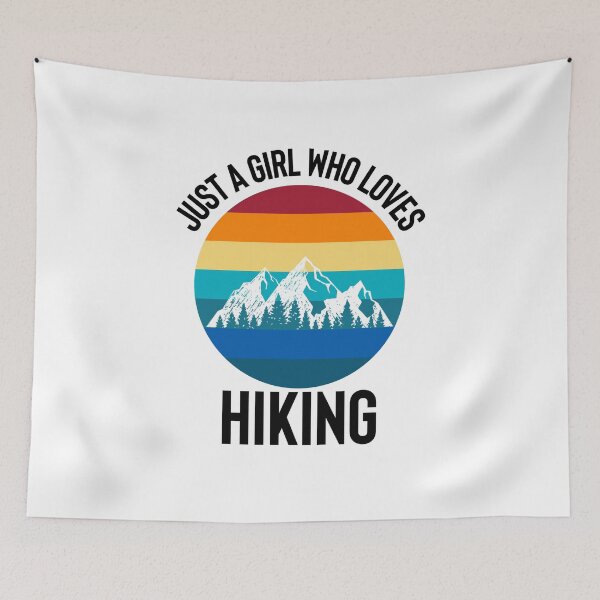 Item preview, Just A Girl Who Loves Hiking designed and sold by Style2Vie.