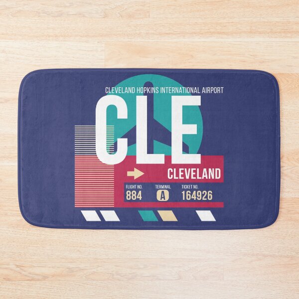 Artikelvorschau, Cleveland (CLE) Flughafencode Gepäckanhänger entworfen und verkauft von SLAG-Creative.