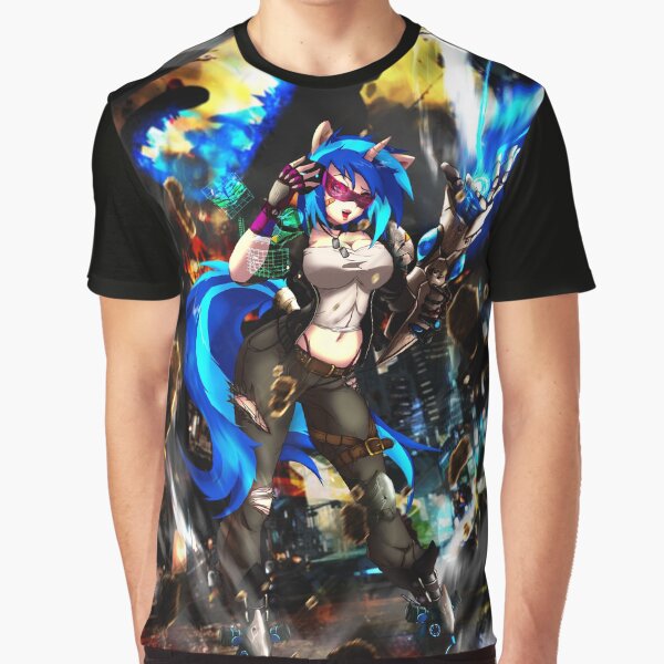 Item preview, Vinyl Scratch (DJ-PON3) vs NEKOZILLA designed and sold by animeclaro.