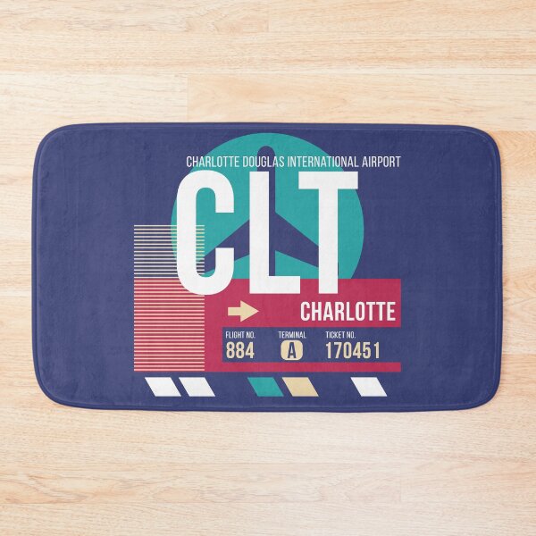 Item preview, Charlotte (CLT) Airport Code Baggage Tag designed and sold by SLAG-Creative.