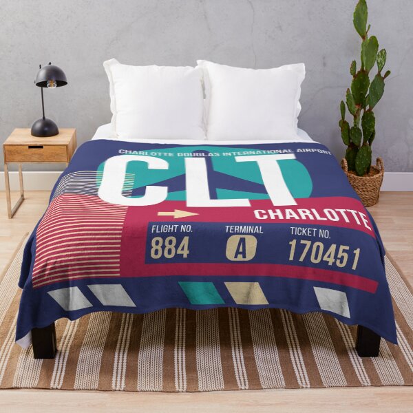 Item preview, Charlotte (CLT) Airport Code Baggage Tag designed and sold by SLAG-Creative.
