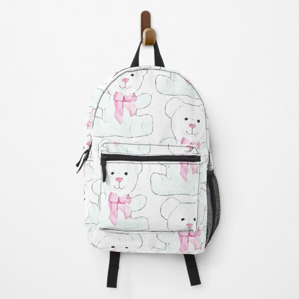 Item preview, Pink Bow White Bear designed and sold by Rebekah Walker.