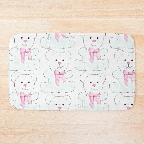 Item preview, Pink Bow White Bear designed and sold by Rebekah Walker.