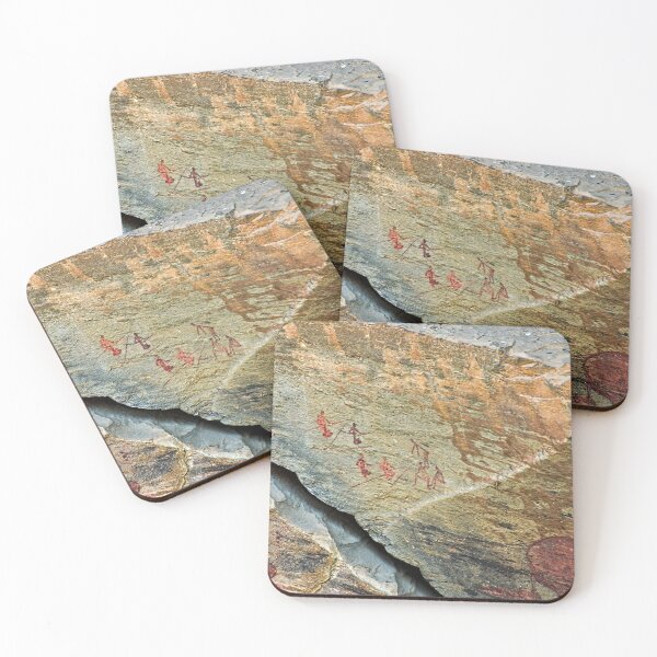 Item preview, African Prehistoric Rock Art Painting Hunters designed and sold by worldways.