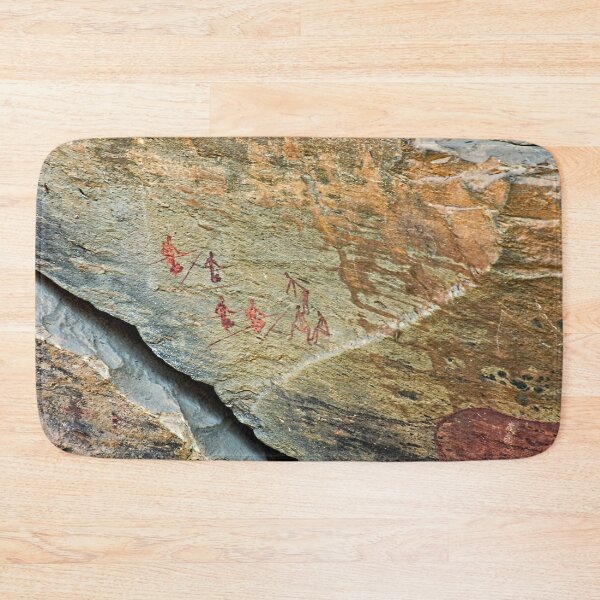 Item preview, African Prehistoric Rock Art Painting Hunters designed and sold by worldways.