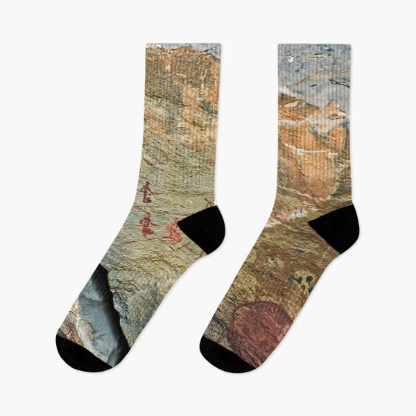 Item preview, African Prehistoric Rock Art Painting Hunters designed and sold by worldways.