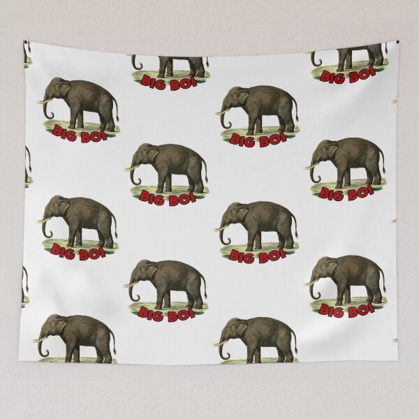 Item preview, Big boi retro elephant meme designed and sold by Captain-Jackson.