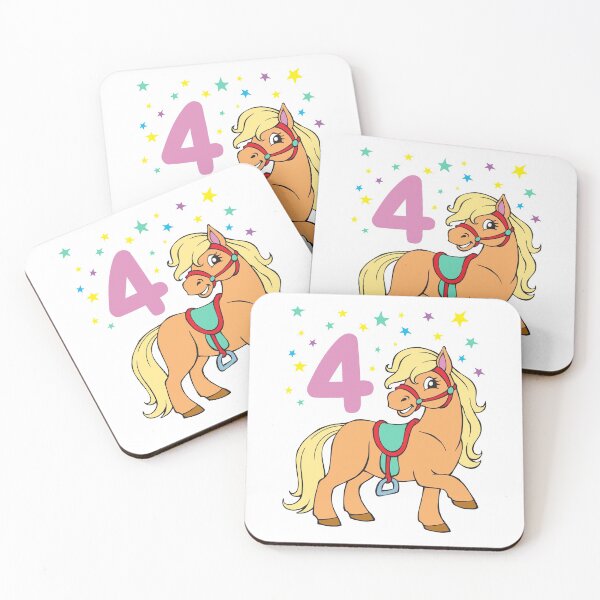 Item preview, Horse 4th Birthday Pony BDay Girls 4 Year Design designed and sold by samshirts.
