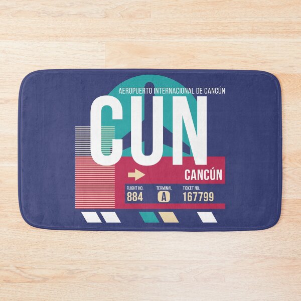 Item preview, Cancun (CUN) Airport Code Baggage Tag designed and sold by SLAG-Creative.