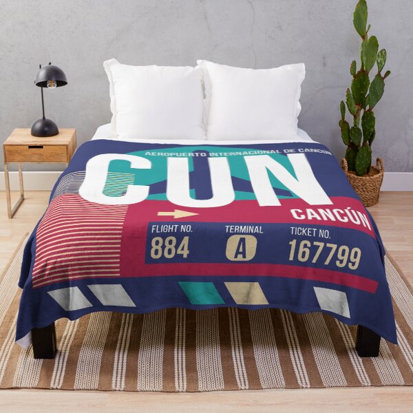 Item preview, Cancun (CUN) Airport Code Baggage Tag designed and sold by SLAG-Creative.