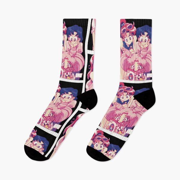 Aperçu de l'œuvre 90s Aesthetic Sailor Moon Chibi Mercury Jupiter Anime Manga Rini Amy Lita créée et vendue par madebymarigold.