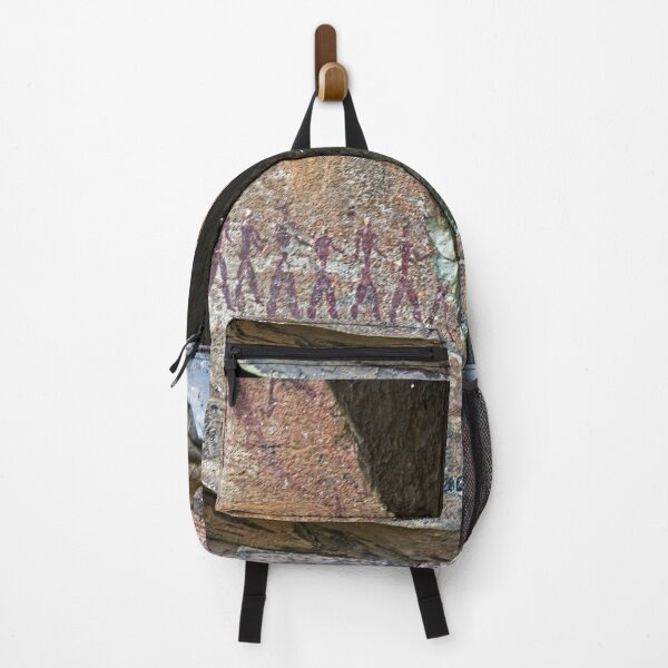 Item preview, African Prehistoric Rock Art Painting Hunters in a Row designed and sold by worldways.