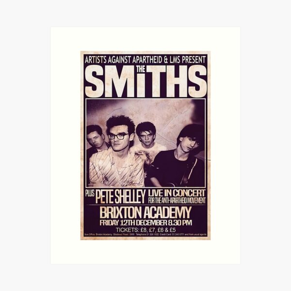The Smiths 1986 The Final Concert Art Print