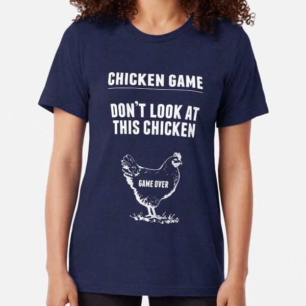 Artikel-Vorschau von Chicken Game T-Shirt | Lustiger Hühnerwitz, designt und verkauft von Yipptee Shirts.