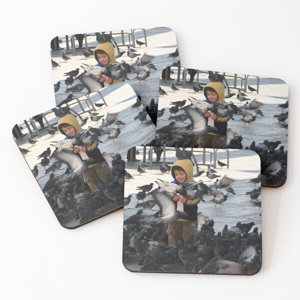Item preview, pigeons with boy designed and sold by kristana.