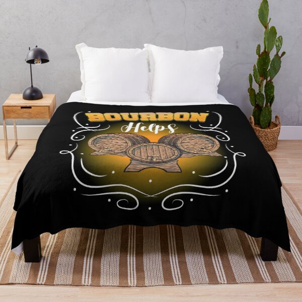 Item preview, Bourbon Helps Whiskey Whiskey Alcohol designed and sold by MooonTees.