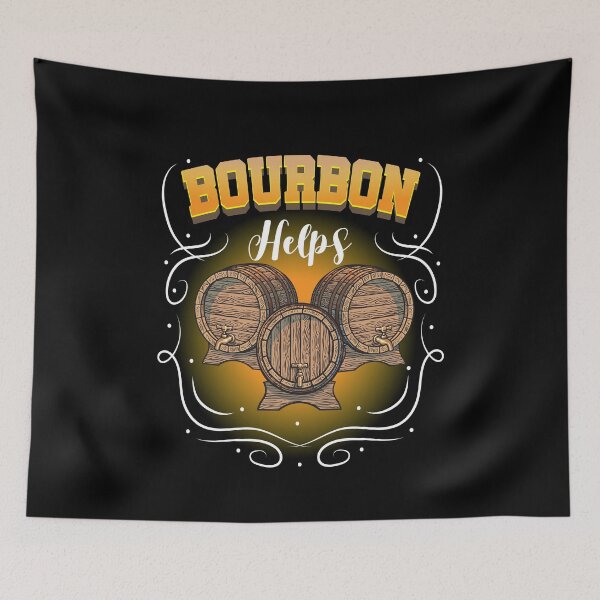 Item preview, Bourbon Helps Whiskey Whiskey Alcohol designed and sold by MooonTees.