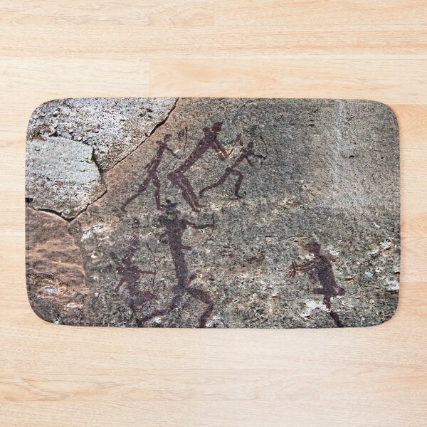 Item preview, African Prehistoric Rock Art Painting Hunting Scene designed and sold by worldways.