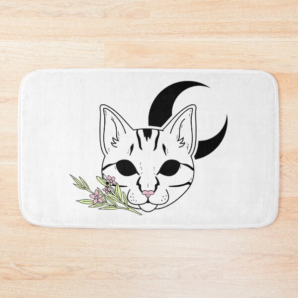 Item preview, Black Eyed Cat, With Crescent Moon designed and sold by SquishStitches.