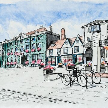 Artwork thumbnail, Angel Hill Bury St Edmunds Painting by Tom Crittenden