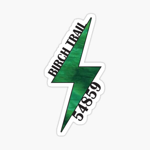 Item preview, Birch Trail Lightning Bolt designed and sold by Stickerfy1.