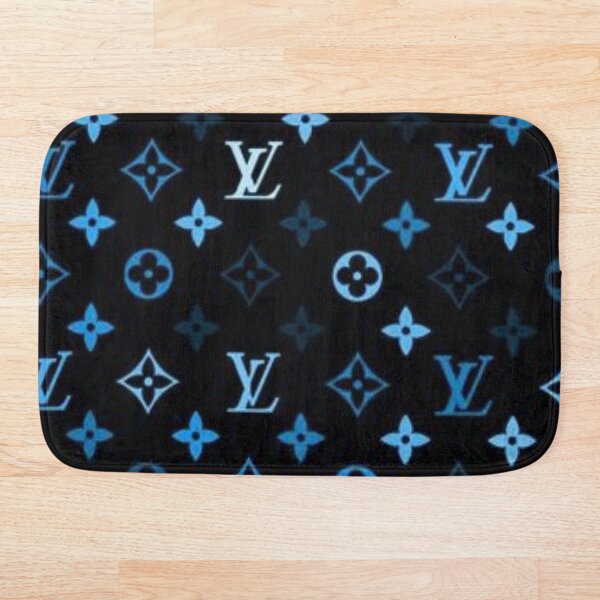 Louis v blue Bath Mat