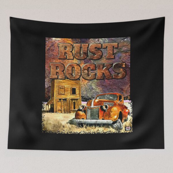 Item preview, Rusty Truck with old building about to fall over designed and sold by RMautoart42.