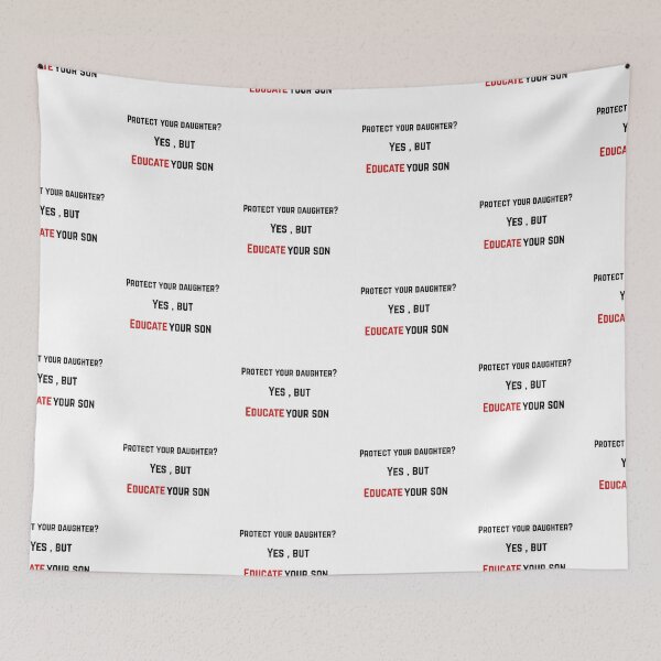 Item preview,  Protect Your Daughter Educate Your Son trendy  designed and sold by ZghoulStore.