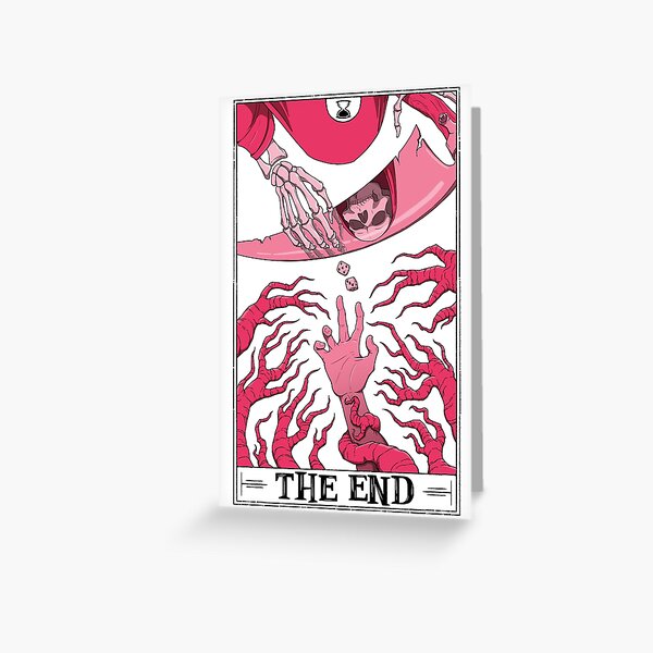 The End "Tarotesque" (Light) Greeting Card