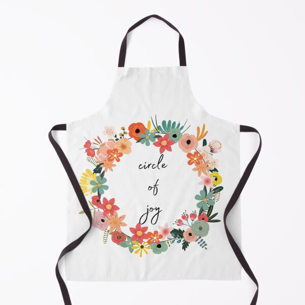 Item preview, "circle of joy" -spring floral design with insperational quote designed and sold by ArtDesign-land.