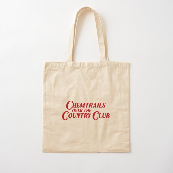 Chemtrails Over The Country Club Logo (Red) Cotton Tote Bag