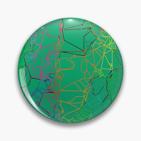 Item preview, geometric line art abstract background in green yellow blue designed and sold by Mrvell.
