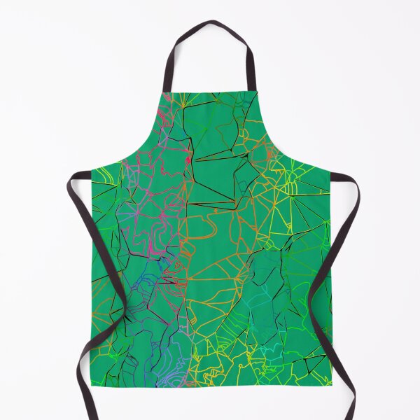 Item preview, geometric line art abstract background in green yellow blue designed and sold by Mrvell.