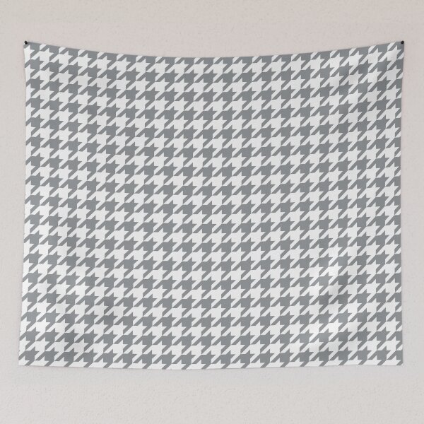 Item preview, Light Gray and White Houndstooth Pattern designed and sold by thelustrous.