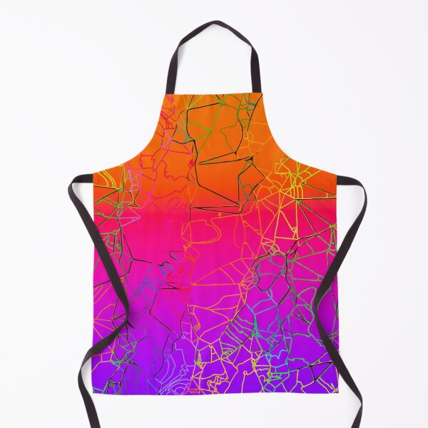 Item preview, geometric line art abstract background in purple pink orange blue designed and sold by Mrvell.