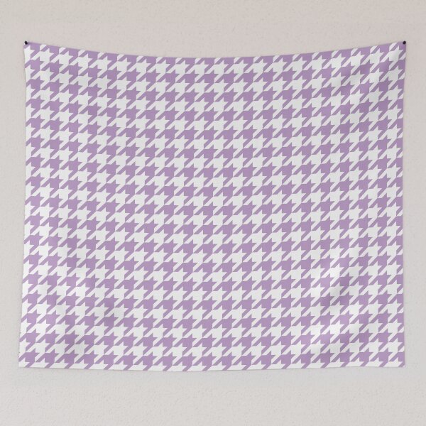 Item preview, Lilac and White Houndstooth Pattern designed and sold by thelustrous.