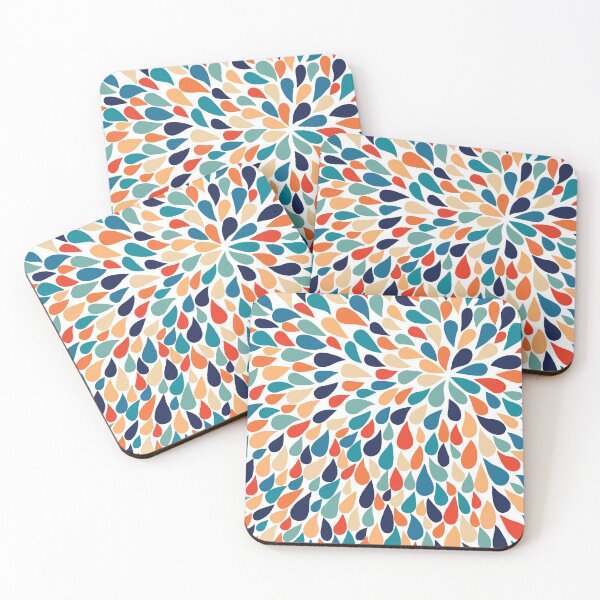 Item preview, Pinched flower Droplets - Retro palette designed and sold by REFCreative.