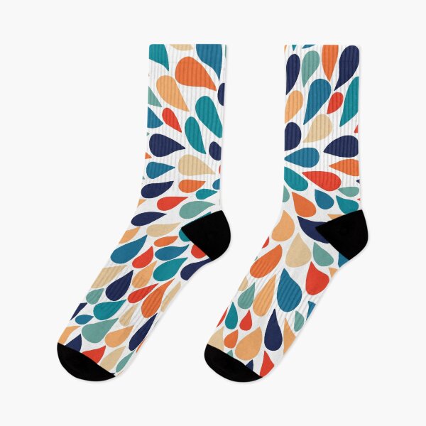 Item preview, Pinched flower Droplets - Retro palette designed and sold by REFCreative.